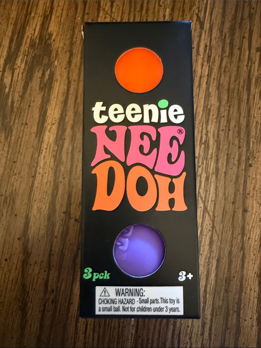 Teenie Needoh Pack- Pink, orange and purple